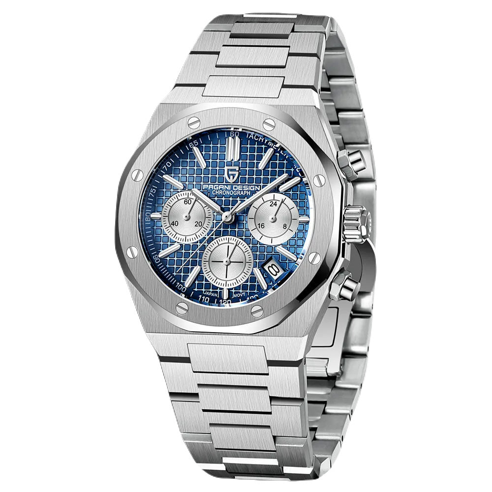 2023 New Pagani Design Men’s Quartz Watches Sapphire Stainless Steel Chronograph 200M Waterproof