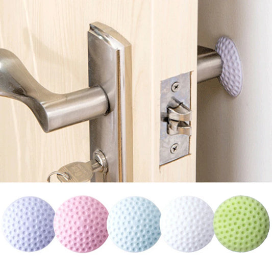 3PCS Wall Thickening Mute Door Stick Golf Styling Rubber Fender Handle Door Lock Protective Pad Protection Home Wall Stickers