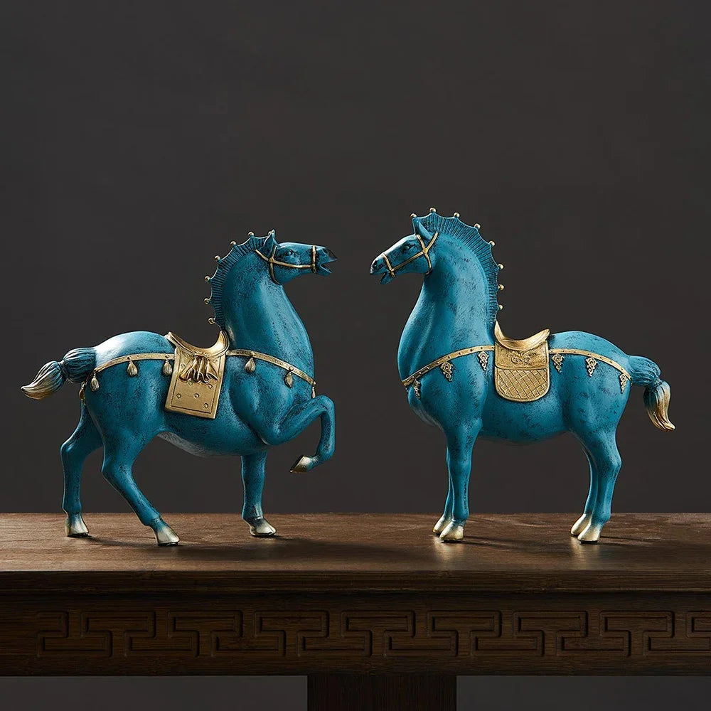 Horse Sculpture Home Decoration Accessories Office Decor Housewarming Gifts Living Room Decor Statues for Decoration