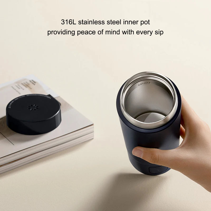 XIAOMI Mijia New Portable Electric Kettle 2 Thermos Cup Fast Water Boiler 350ml Smart Temperature Insulated Kettle Travel