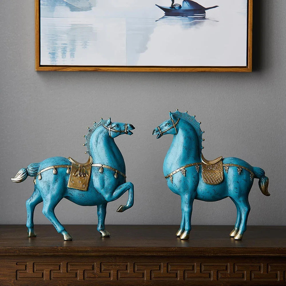 Horse Sculpture Home Decoration Accessories Office Decor Housewarming Gifts Living Room Decor Statues for Decoration