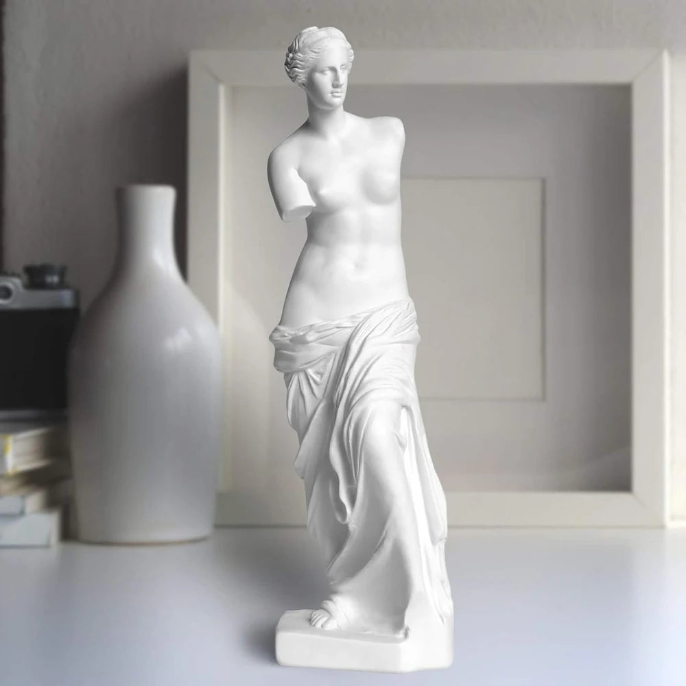 Resin Greek Mythology Figurine Venus de Milo Statue Aphrodite Sculpture, Goddess Figurine, Art Decor, Home or Office Decorations