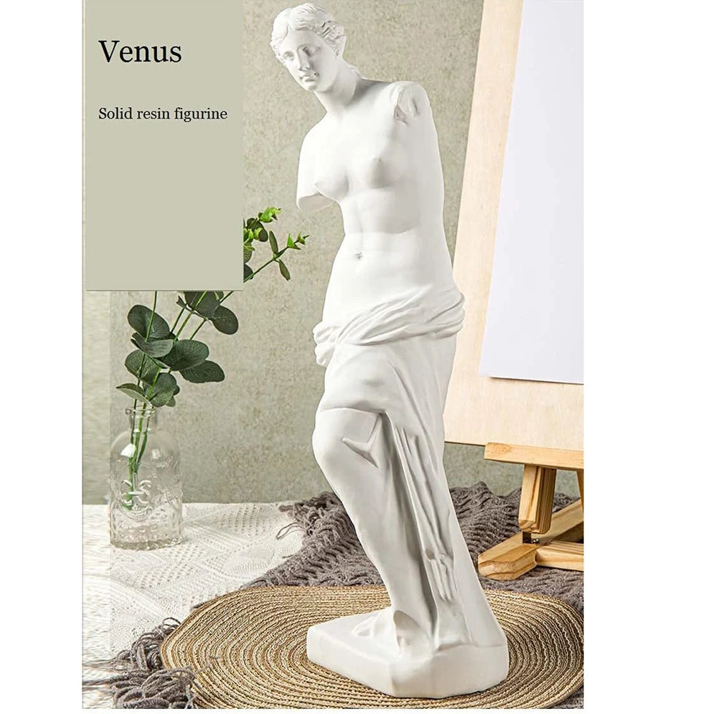 Resin Greek Mythology Figurine Venus de Milo Statue Aphrodite Sculpture, Goddess Figurine, Art Decor, Home or Office Decorations