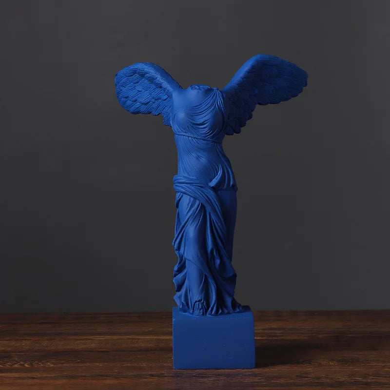 24.5cm Victoria Goddess Figure Sculptures, Roman Winged Victory Samothrace Desktop Ornements Pour Home Decor Collection Gifts