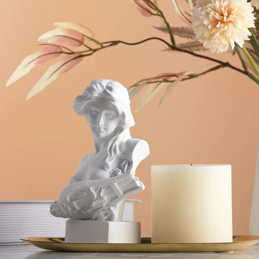 Greek Mythology Bust Statue Decor Roman Goddess Figurines Sketch Practice Aesthetics Sculptures for Living Room Bookshelf Desk