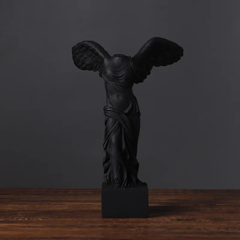 24.5cm Victoria Goddess Figure Sculptures, Roman Winged Victory Samothrace Desktop Ornements Pour Home Decor Collection Gifts