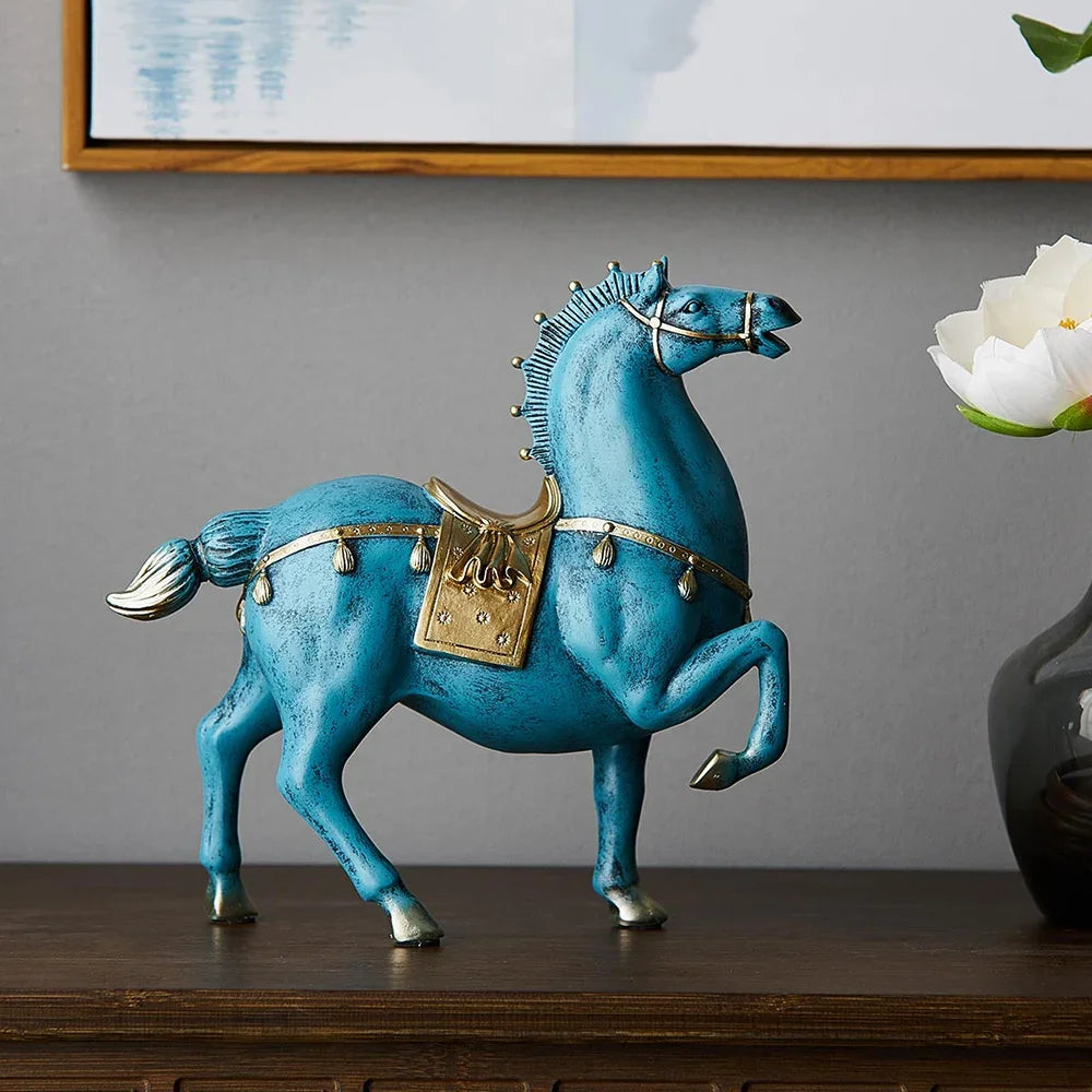 Horse Sculpture Home Decoration Accessories Office Decor Housewarming Gifts Living Room Decor Statues for Decoration