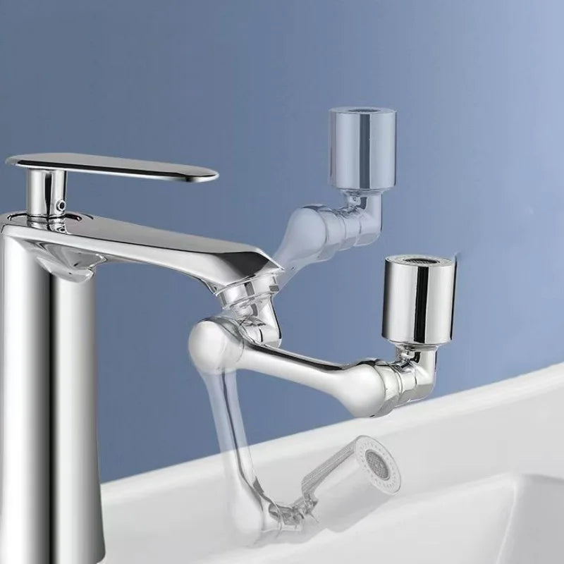 1080 Degree Rotatable Multifunctional Water Tap Bubbler Extender Two Modes Of Water Flow Faucet Robotic Arm Bathroom Accessories